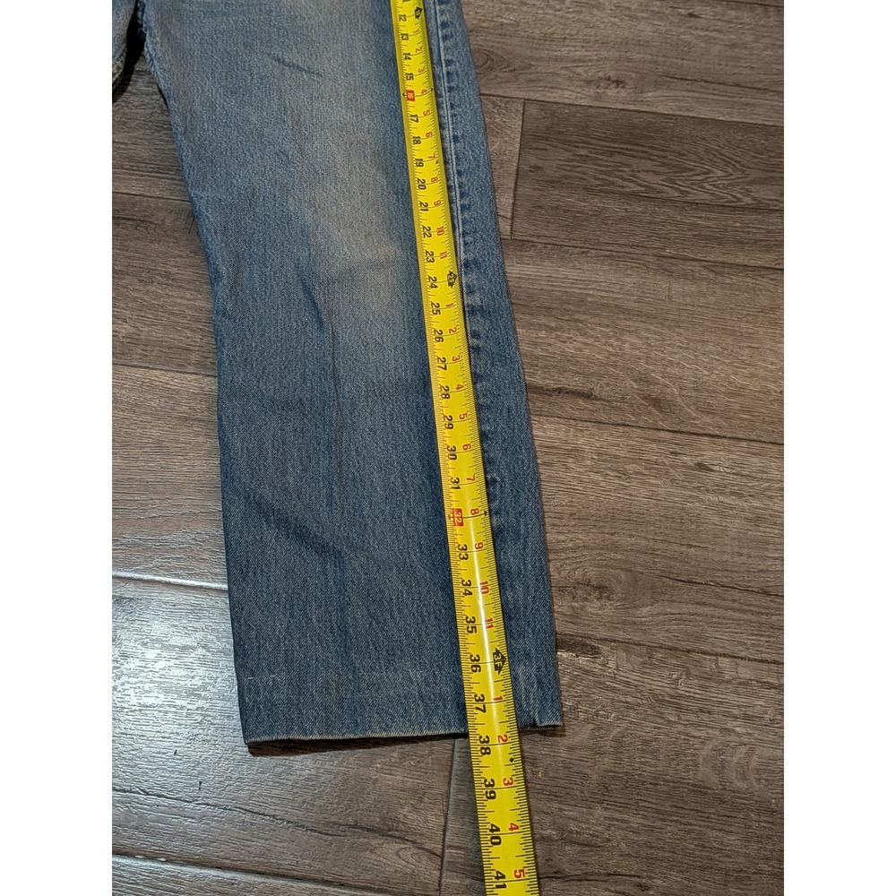 Vintage Levis 501 Button Fly Jeans Mens 35x26 Medium Wash Straight Leg Denim - Picture 7 of 8